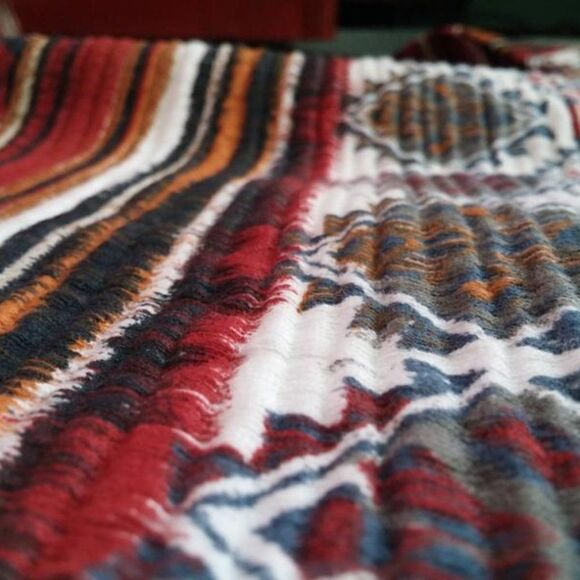 ZARA FLORAL AZTEC PRINTED SWEATSHIRT SWEATER - Picture 5 of 7